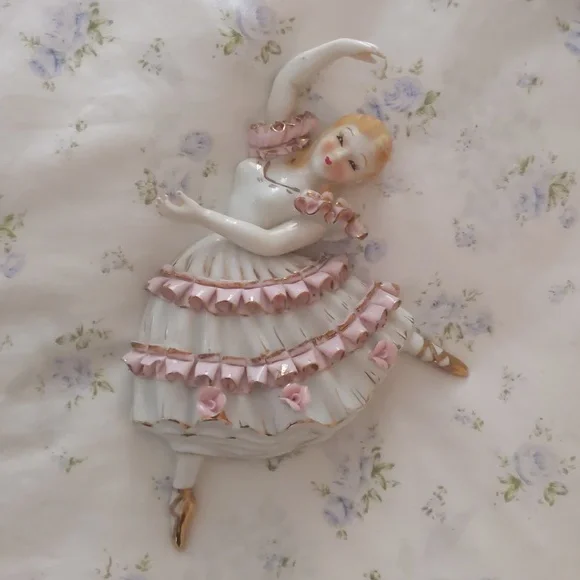Lot of 2 Porcelain ballerinas wall - Picture 4 of 6